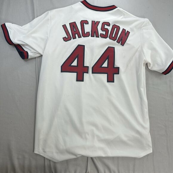 Majestic Reggie Jackson California ANGELS Hall Of Fame Jersey Usa Made XL MLB - Picture 15 of 16